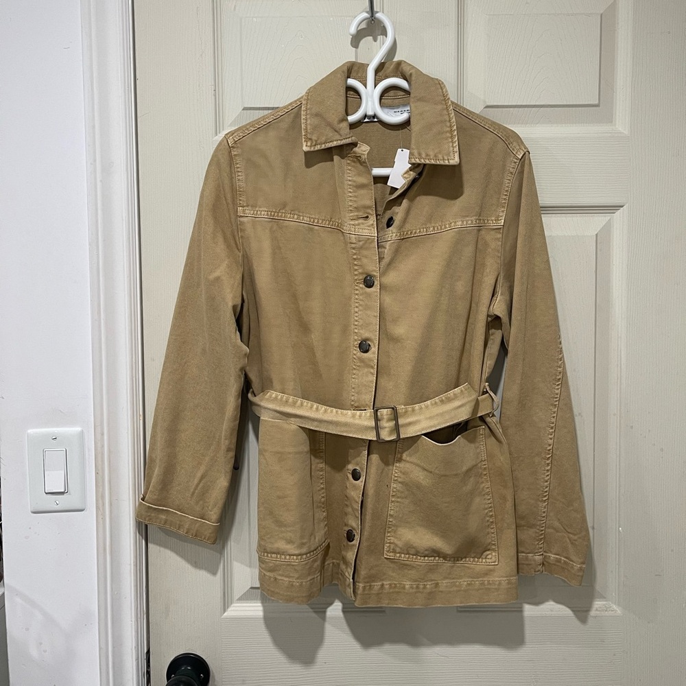 Zara Khaki Denim Jacket